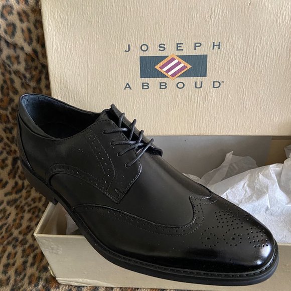 Joseph Abboud Black Wingtip Oxfords – 12 D - Picture 3 of 7